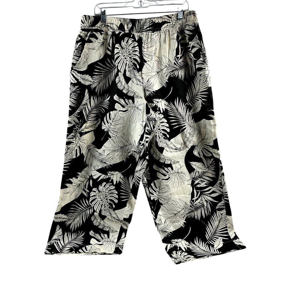 Christian Siriano New York | Women’s Tropical Wide-Leg Trousers Pants | Size XL